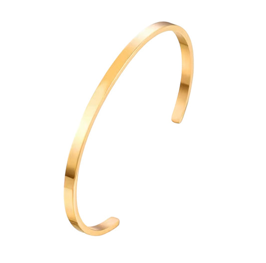 pulsera ACERO minimal GOLD UNSIZE